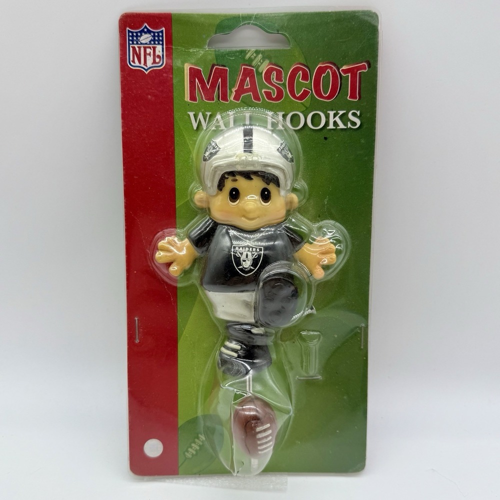 Las Vegas Raiders Oakland Raiders NFL Boy‎ Mascot Wall Hooks Licensed SC Sports